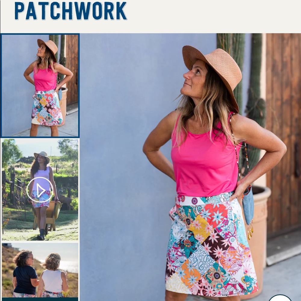Rip Skirt Patchwork Skirt